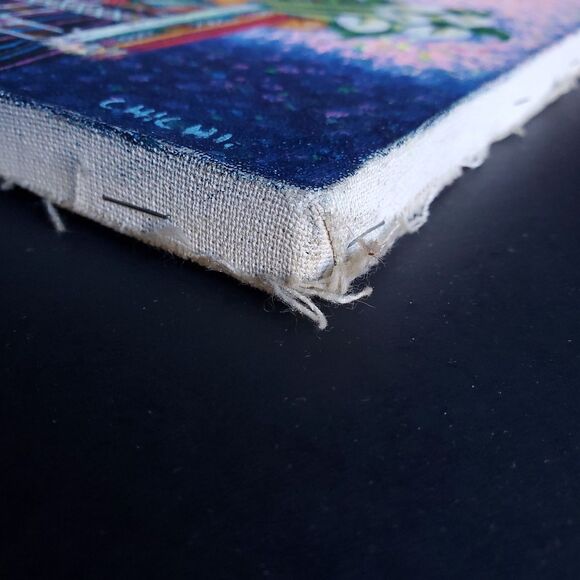 Pedro Gonzalez Oil Painting Mayan Woman Guatemala Marketplace 9 x 11 Oil Canvas - Picture 10 of 12